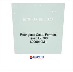 lunette arrière Case 6099919M1 pour tractopelle Case Fermec, Terex TX 760