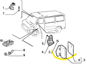 rétroviseur 7684289 pour camion Citroen Jumper Furgón Gran Volumen (01.1994->)