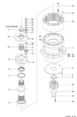 Hyundai 31EN-10070 31EN-10070 reducer for Hyundai R250-7 R250-7A excavator