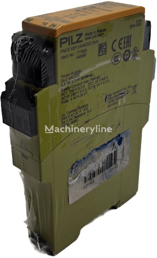 Pilz PNOZ X2P 24VACDC 2n/o relay for industrial equipment - Machineryline