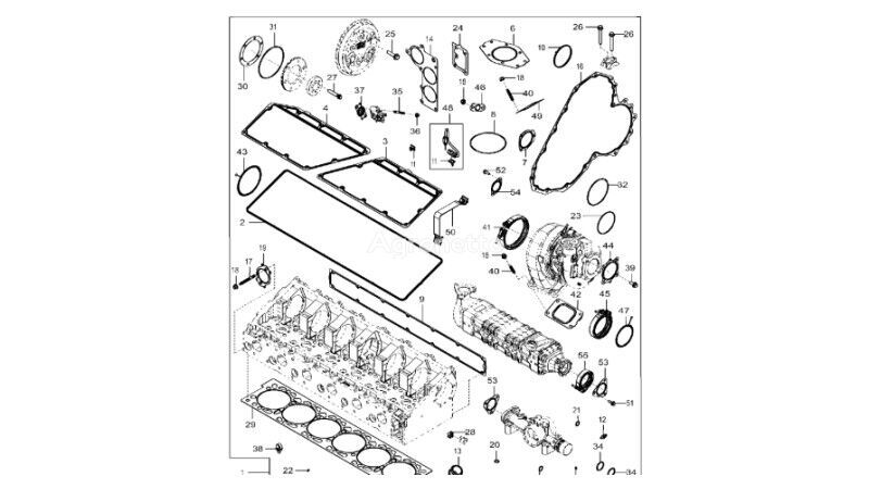 Kit de reparare DZ112022 pentru tractor cu roţi John Deere 9470RX - Agronetto