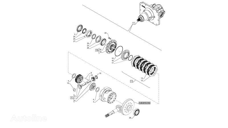 ремкомплект 47129159 для трактора колесного New Holland T6010