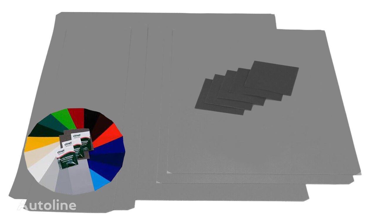 HT Europe ZESTAW ŁAT NA PLANDEKĘ PLASTER 5 SZTUK SREBRNY repair kit for semi-trailer