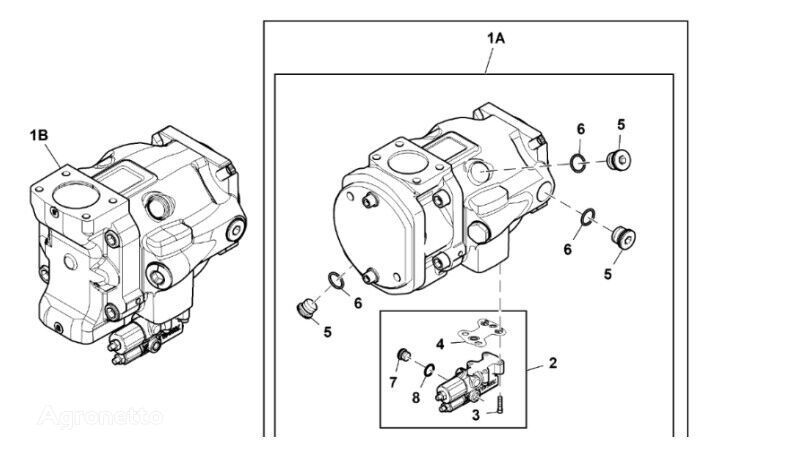 John Deere 9470RX RE574280 kit de reparación para tractor de ruedas