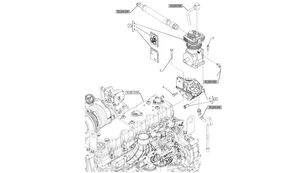 Zestaw uszczelek 47982982 repair kit for New Holland T6090  wheel tractor