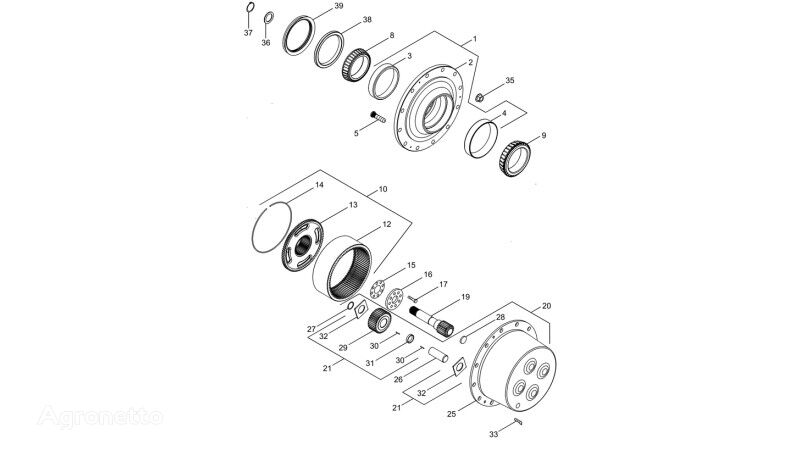 Zestaw uszczelek 87390190 Reparatursatz für New Holland T6090 T6070  Radtraktor