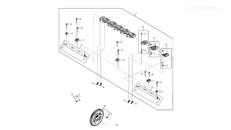 коромысло клапана John Deere 9470RX RE550230