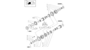 New Holland T6010 T6090 T6070 Łoźysko wałeczkowe 38.09mm id x 62mm od x 19.0 roller bearing for New Holland T6010 T6090 T6070 wheel tractor