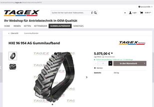 Chenille en caoutchouc Tagex pour moissonneuse John Deere 25P5947.5, HXE96954, HXE27199, B26BD03095 für JOHN DEERE S670 / S680 / S685 / S690 / S770 / S780 / S785 / S790 / T550 / T560 / T660 / T670 / W540 / W550 / W650 / W660 à vendre - Image 4 | Agroline TD Chenille en caoutchouc Tagex pour moissonneuse John Deere 25P5947.5, HXE96954, HXE27199, B26BD03095 für JOHN DEERE S670 / S680 / S685 / S690 / S770 / S780 / S785 / S790 / T550 / T560 / T660 / T670 / W540 / W550 / W650 / W660 | Image 4 - Agroline