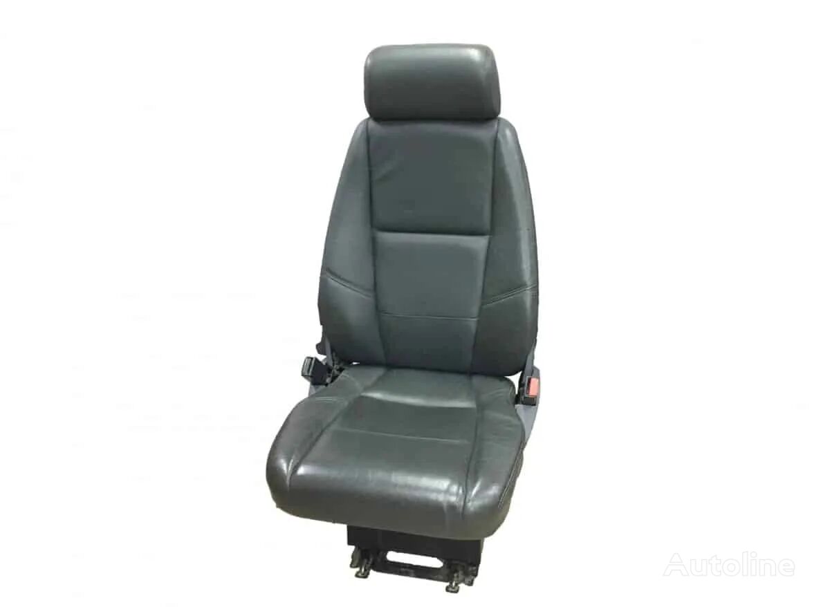 Scaun Pasager Single Piele Neagră pentru asiento para Scania camión