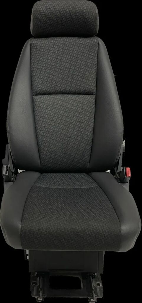 Scaun Pasager Single pentru seat for Scania – Model Negru Cu Tetieră truck