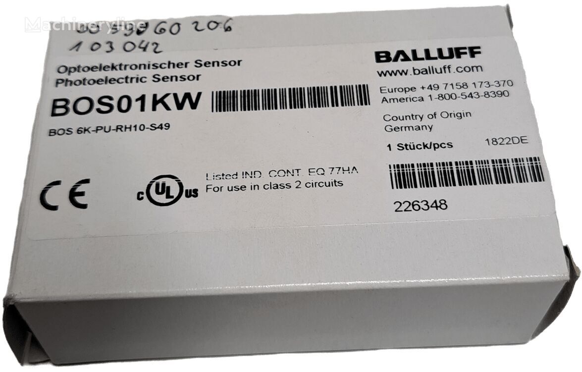 Balluff BOS01KW sensor for industrimaskiner