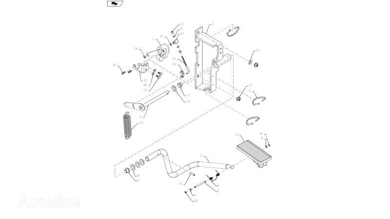 New Holland T6090 T6070 Czujnik 84129020 sensor para New Holland T6090 T6070  tractor de ruedas