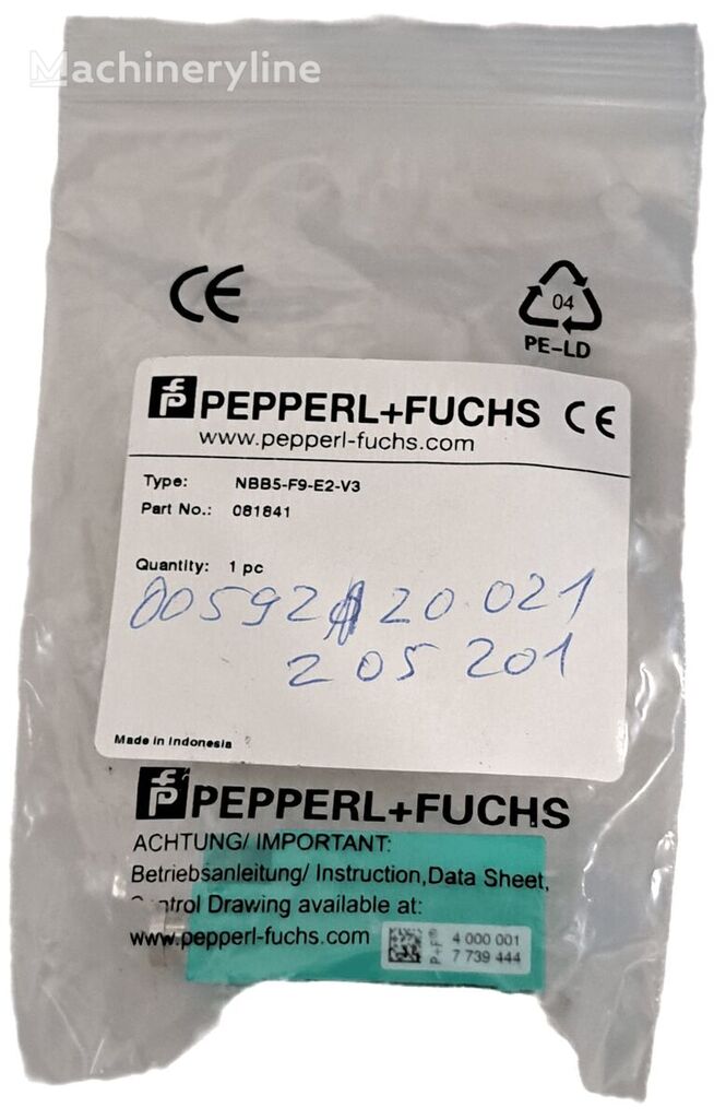 Pepperl+Fuchs Induktiver NBB5-F9-E2-V3 081841 sensor for industrial equipment