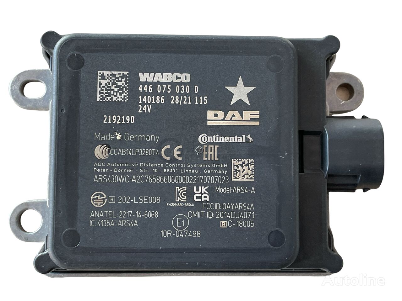 WABCO 2192190 sensor para DAF XF XG tractora