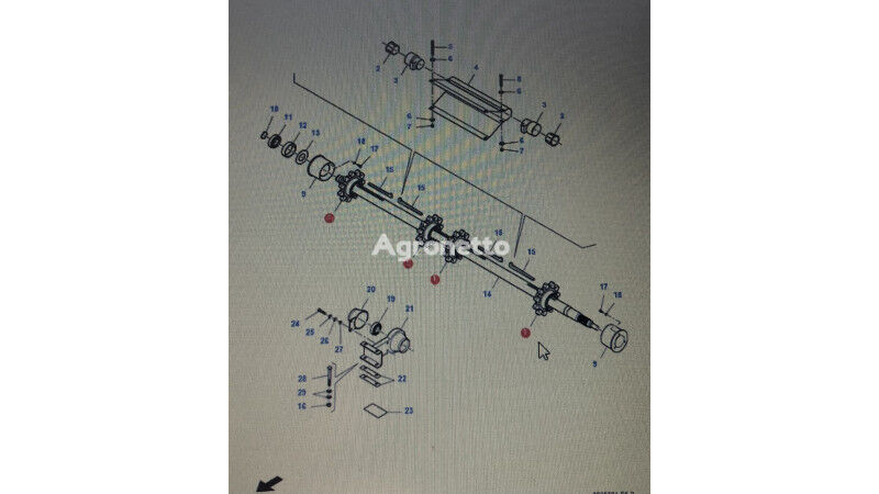 árbol para Fendt 633 tractor de ruedas