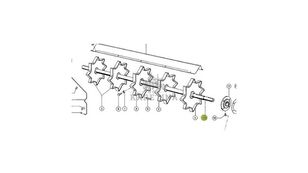 Claas Dominator 96 Recoil Roller Star 0006003782 0006744790 00067 shaft for Claas Dominator 96 grain harvester