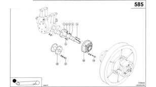 Claas Lexion 600 WAŁEK KOŁNIERZA  0007448320 (Hybryda-przekładnia regu 0007448320 shaft for Claas Lexion 600 grain harvester