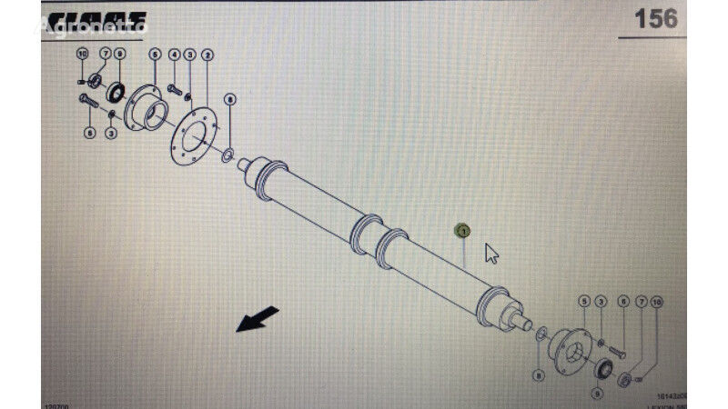 вал Claas podporowy 00 до зернозбирального комбайна Claas  Lexion 580 670