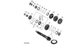 John Deere 7600 7700 7800 aksel