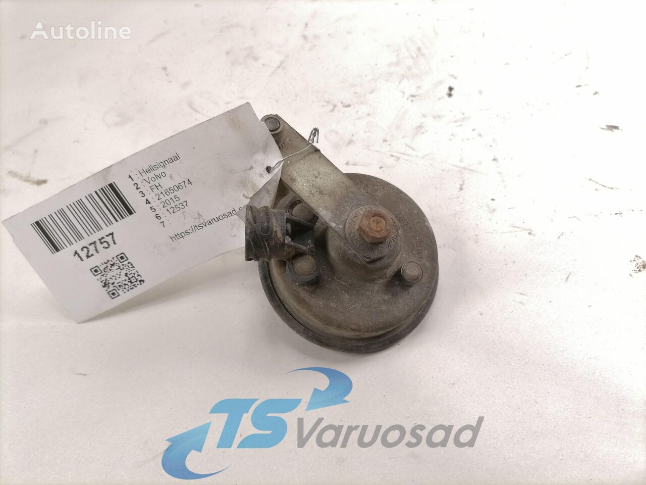 buzina Volvo Horn 21650674 para camião tractor Volvo FH