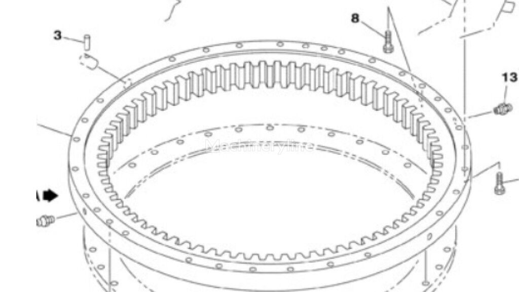 Case KBB0759 KBB0759 slewing ring for Case CX240 CX240LR excavator