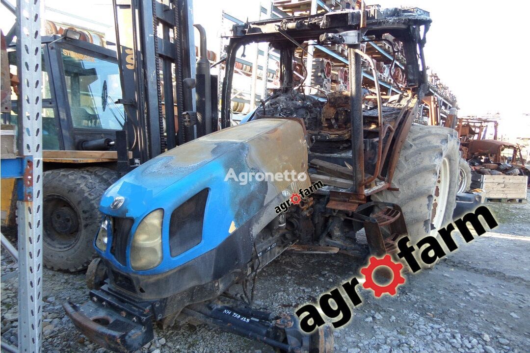 New Holland TS125A 115 transmission, engine, axle, getriebe, motor, final drive, gearbox, gear, shaft, cab, block, knuckle recambios para tractor de ruedas