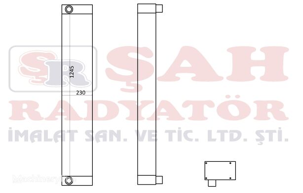 ŞAH -  973C OIL COOLER OEM 2852159 CORE Caterpillar voor graafmachine