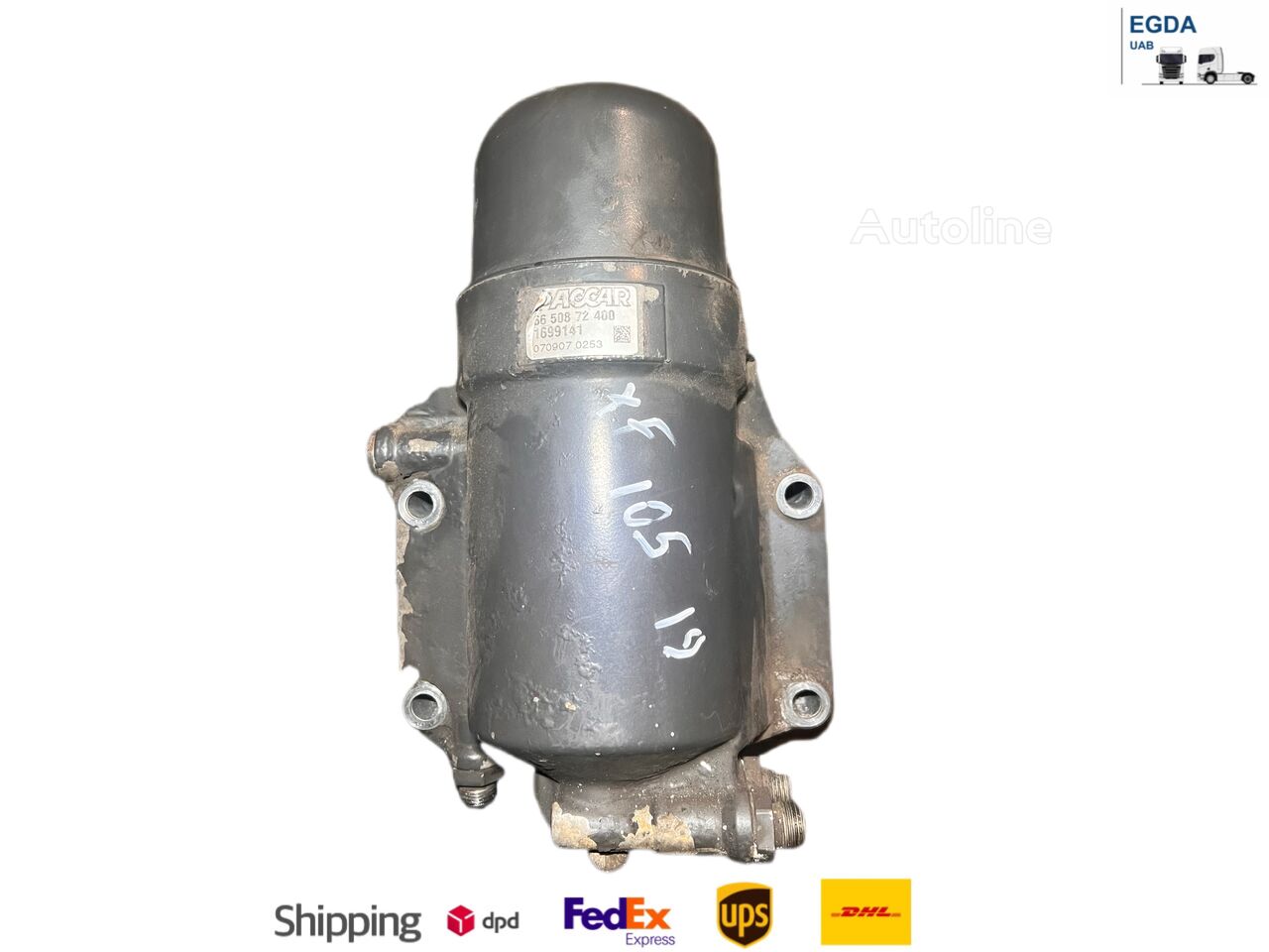 Fuel filter housing DAF 1629328 voor DAF trekker te koop | Autoline NL Fuel filter housing DAF 1629328 voor DAF trekker - Autoline