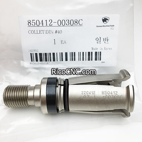 Collet Assembly Doosan DIN 40 Taper 850412-00308C for Claw CMV HC MYNX NM VC Series Machine tools Doosan DIN40 850412-00308C for metalworking machinery