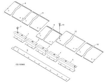 Plastina John Deere AH234859 para John Deere cosechadora de cereales