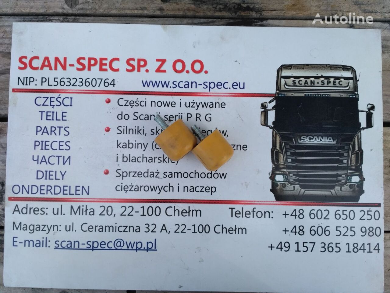 odboje, ogranicznik zawieszenia   Scania 2470166, 2154867 pentru cap tractor Scania P R G T