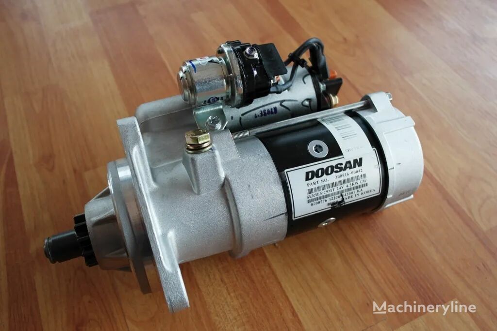 démarreur Electromotor Excavator 300516-00042 pour matériel de TP Doosan Original 24V