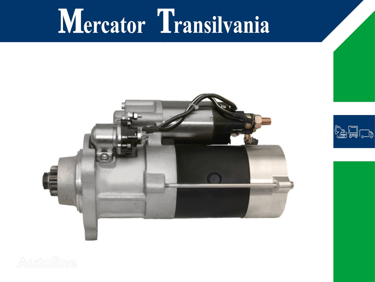 Mercedes-Benz A0071510401, Mitsubishi M009T84771, 24V starter for Mercedes-Benz TOURISMO (O 350), CITARO (O 530), INTEGRO (O 550), TRAVEGO (O 580), ACTROS MP2 / MP3, CONECTO (O 345), TOURO (O 500), AXOR 2, INTOURO, ACTROS MP4, ANTOS, AROCS, CAPACITY (O 530 GL) buss