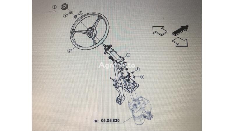 cột lái Claas 00 1128 473 2/00 2622 325 0/Claas kolumna kierownicy/Claas Arion dành cho máy kéo bánh lốp Claas Arion 640 600 500