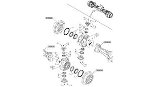 47895485 steering knuckle for New Holland  T6070 wheel tractor