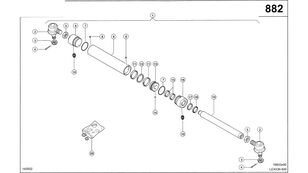 RURA CYLINDRA 0000418560 steering rack for Claas Lexion 600  grain harvester