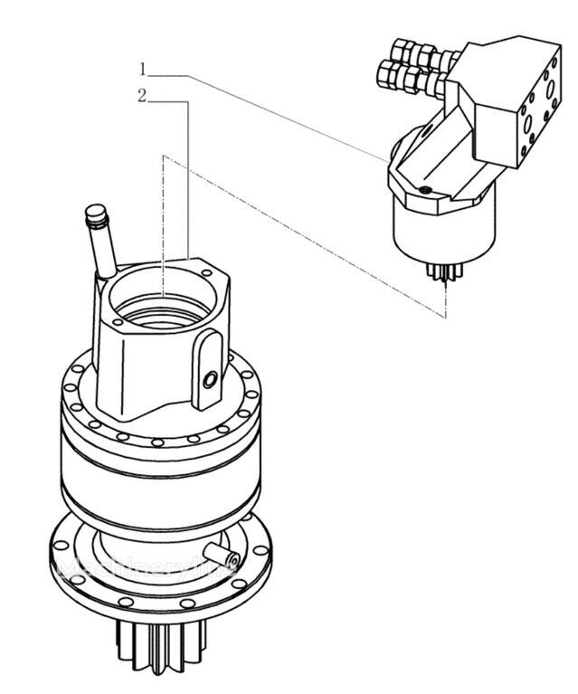 Case 71491030 71491030 swing motor for Case WX120 excavator