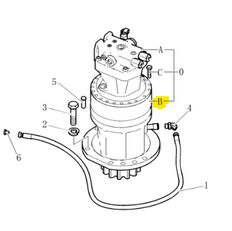 New Holland 72109022 72109022 swing motor for Fiat-Kobelco E175W MHPLUSC excavator