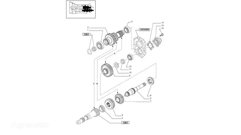 синхронизатор КПП 5199054 для трактора колесного New Holland T6010 T6090 T6070 T7230