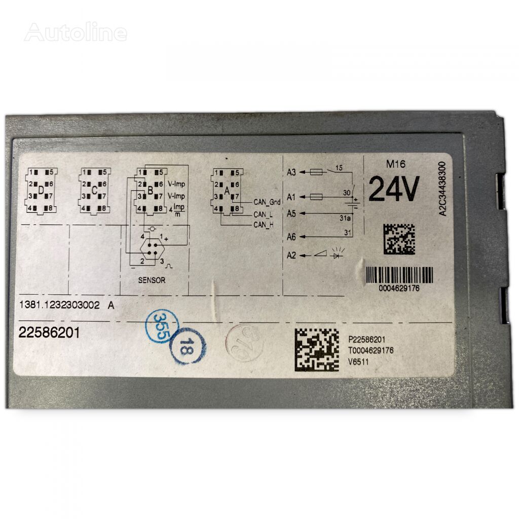 Continental FH (01.13-) tachograph for Volvo FH (01.13-) truck tractor