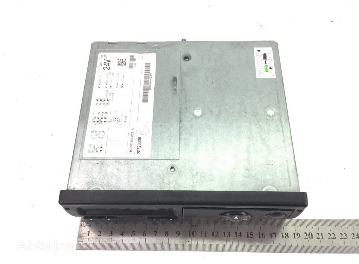 VDO B12B (01.97-12.11) tachograph for Volvo B6, B7, B9, B10, B12 bus (1978-2011)