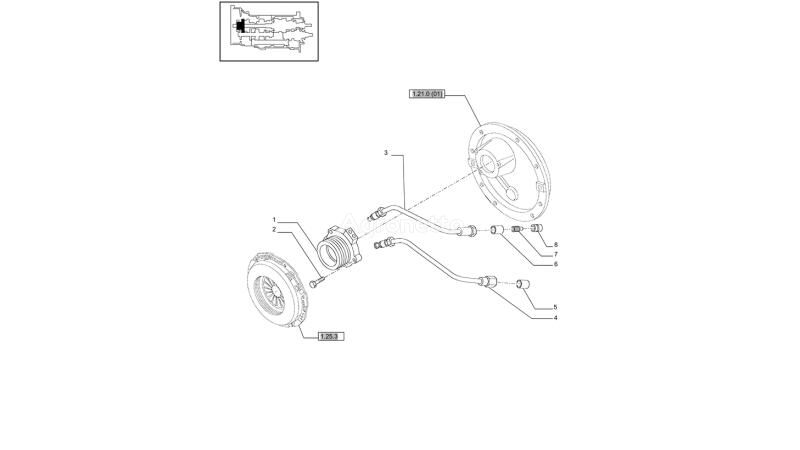 выжимной подшипник Siłownik 47134440 для трактора колесного New Holland T6010