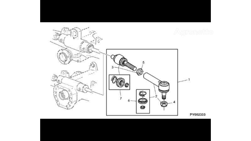 Τροχοφόρο τρακτέρ John Deere 7530 Premium για ακρόμπαρο AL208866 - Agroline