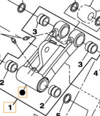 Case KNV1388 KNV1388 vučna kuka za Case CX130 CX135SR bagera