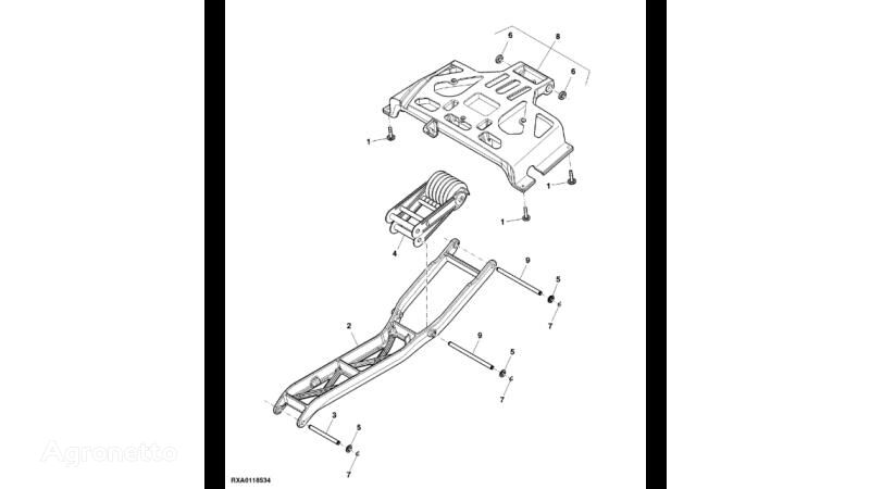 John Deere 8345R tow bar