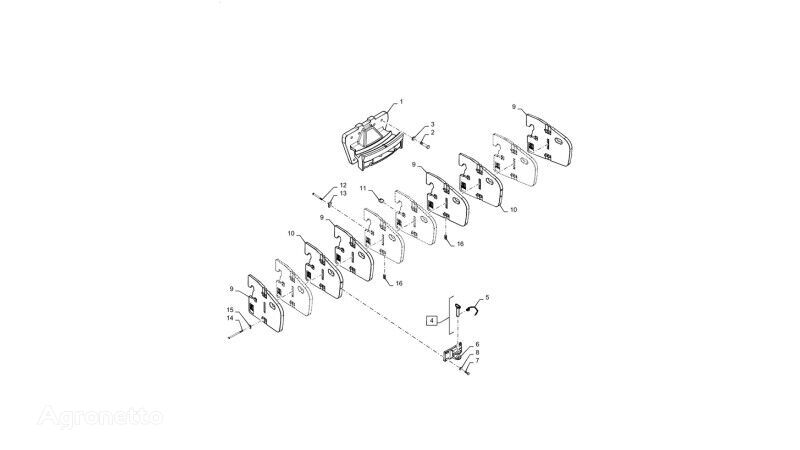 New Holland T6090 Zaczep 86403175 86403175 Anhängerkupplung für New Holland T6090  Radtraktor