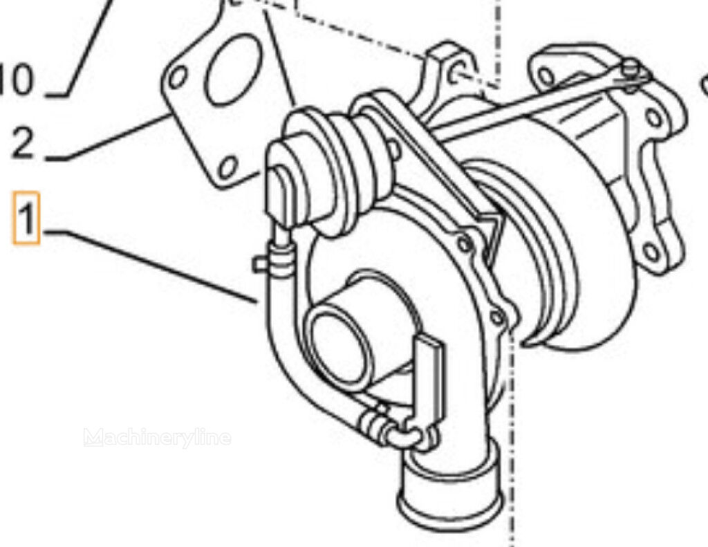 Case 47489786 47489786 turbocharger for E75CSR E85CMSR construction equipment - Machineryline