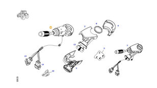 zespolony F931901020170 conmutador en la columna de dirección para Fendt 828 Vario tractor de ruedas