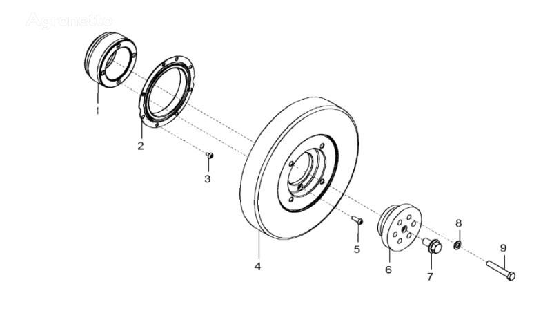 R524422 wheel hub for John Deere 9470RX for sale | Agronetto R524422 wheel hub for John Deere 9470RX - Agronetto